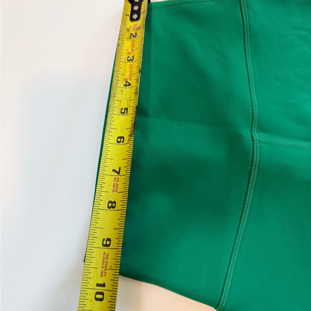 lululemon Biker Shorts Wunder Train High Rise 6’ Sz 2 Green Workout Minimalist - Picture 4 of 13